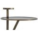 Amari Brushed Brass Round Drink Table