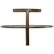 Amari Brushed Brass Round Drink Table