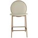 Evelyn Cream Upholstered Counter Height Stool
