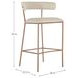 Matlock White Upholstered Bar Stool