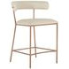 Matlock White Upholstered Counter Height Stool