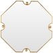 Monet Antique Brass Octagonal Small Accent Mirror