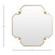 Monet Antique Brass Octagonal Small Accent Mirror