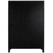 Elias Natural Bay and Brushed Black 2 Glass Door Cabinet