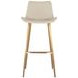 Hines White Upholstered Bar Stool