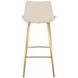 Hines White Upholstered Bar Stool