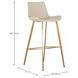 Hines White Upholstered Bar Stool