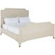 Alexandra Cerused White King Panel Bed