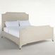 Alexandra Cerused White King Panel Bed