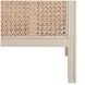 Camille Cerused White and Beige King Panel Bed