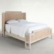 Camille Cerused White and Beige Queen Panel Bed