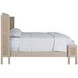 Camille Cerused White and Beige Queen Panel Bed
