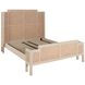 Camille Cerused White and Beige Queen Panel Bed