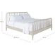 Jennifer Sesame White Queen Panel Bed