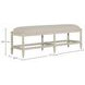 Jennifer White Upholstered 58" Bed Bench