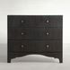 Princeton Cerused Forest Black 3 Drawer Chest