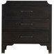Alexandra Cerused Forest Black 3 Drawer Chest