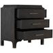 Alexandra Cerused Forest Black 3 Drawer Chest