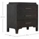Alexandra Cerused Forest Black 3 Drawer Chest