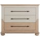 Crestline Cerused Natural and White 3 Drawer Chest