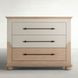 Crestline Cerused Natural and White 3 Drawer Chest