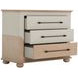 Crestline Cerused Natural and White 3 Drawer Chest