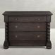 Burkhardt Cerused White 3 Drawer Chest
