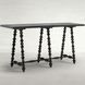 Kirkwood Cerused Forest Black Rectangular Console Table
