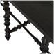Kirkwood Cerused Forest Black Rectangular Console Table