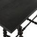 Kirkwood Cerused Forest Black Rectangular Console Table