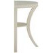Linda Sesame White Demilune Console Table