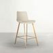 Hines White Upholstered Counter Height Stool