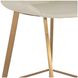 Hines White Upholstered Counter Height Stool