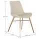 Hines White Upholstered Dining Chair