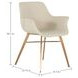 Channing White Upholstered Dining Chair