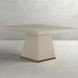 Ferris Cerused White 52" Square Dining Table