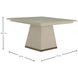 Ferris Cerused White 52" Square Dining Table
