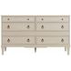 Archie Cerused White 6 Drawer Dresser