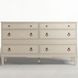 Archie Cerused White 6 Drawer Dresser