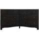 Princeton Cerused Forest Black 6 Drawer Dresser