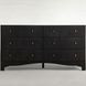 Princeton Cerused Forest Black 6 Drawer Dresser