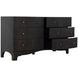 Princeton Cerused Forest Black 6 Drawer Dresser