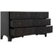 Princeton Cerused Forest Black 6 Drawer Dresser
