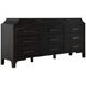 Alexandra Cerused Forest Black 11 Drawer Dresser