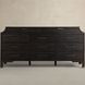 Alexandra Cerused Forest Black 11 Drawer Dresser