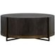 Clifton Cerused Forest Black Round Cocktail Table