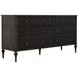 Andrea Dark Stained Oak 6 Drawer Dresser