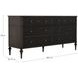 Andrea Dark Stained Oak 6 Drawer Dresser