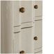 Meredith Textured Cerused White 3 Drawer Nightstand