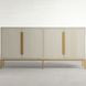 Robinson Sesame White and Stained Gold 4 Door Sideboard